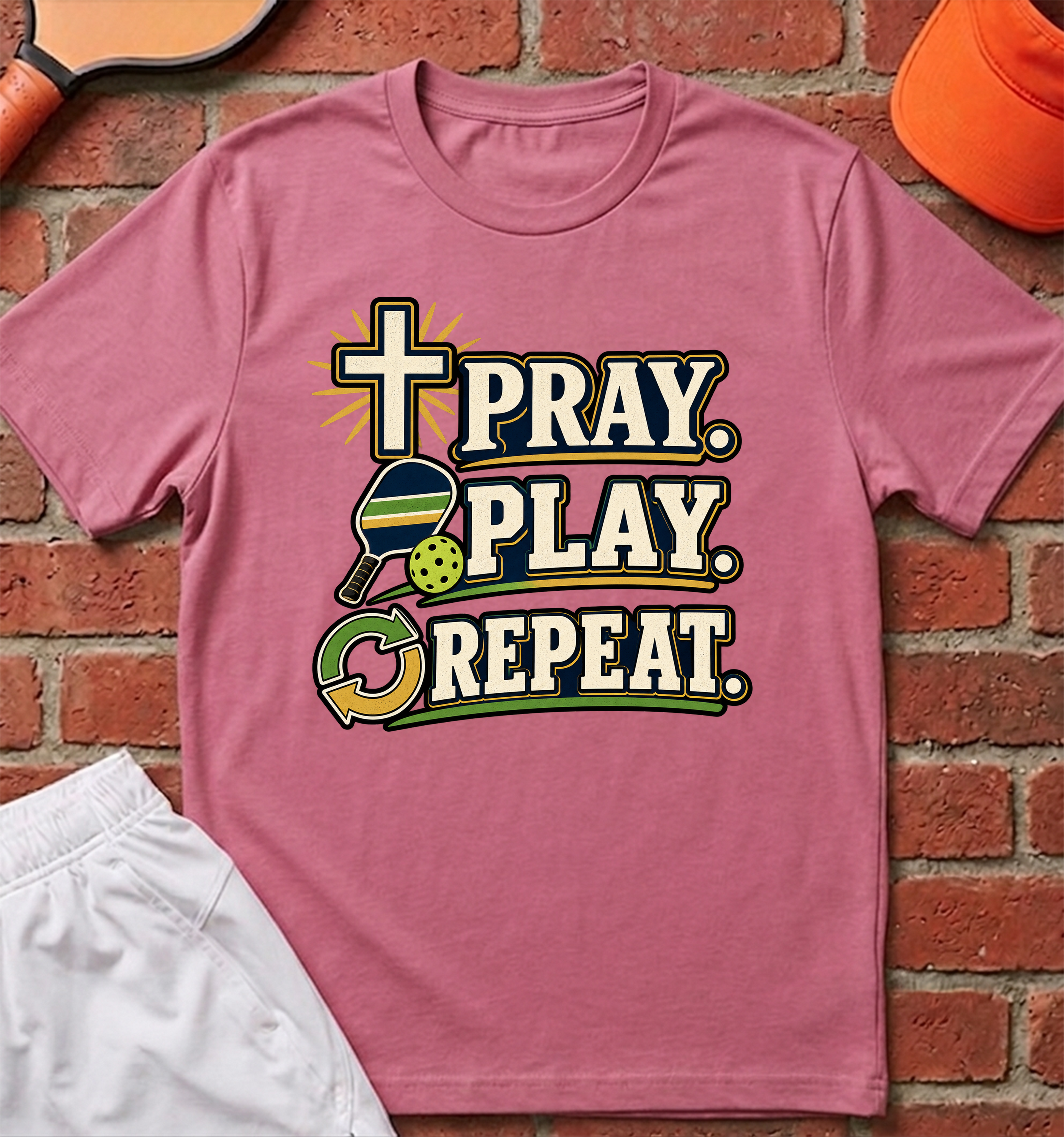 Pray. Play. Repeat. T-Shirt