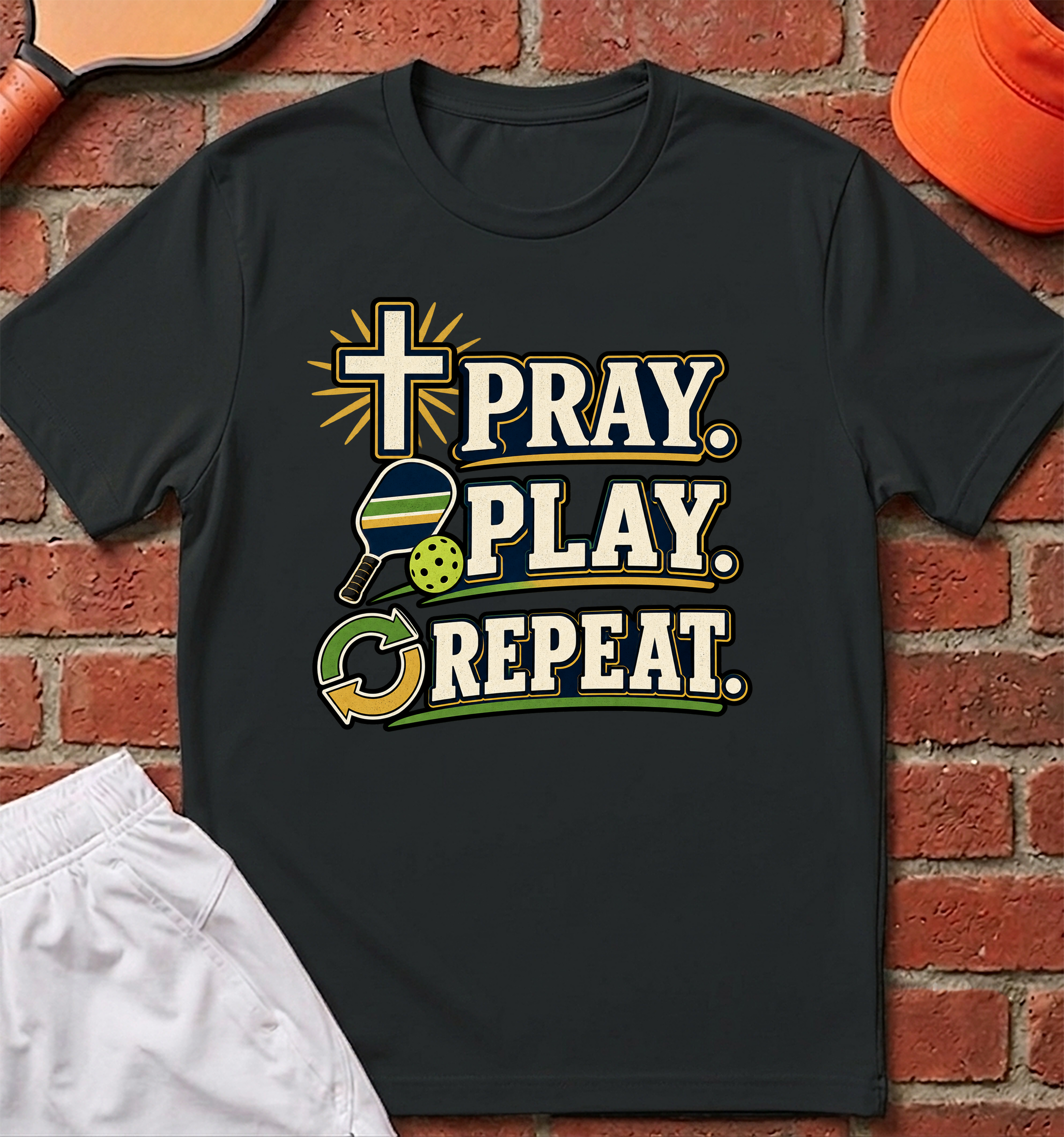 Pray. Play. Repeat. T-Shirt