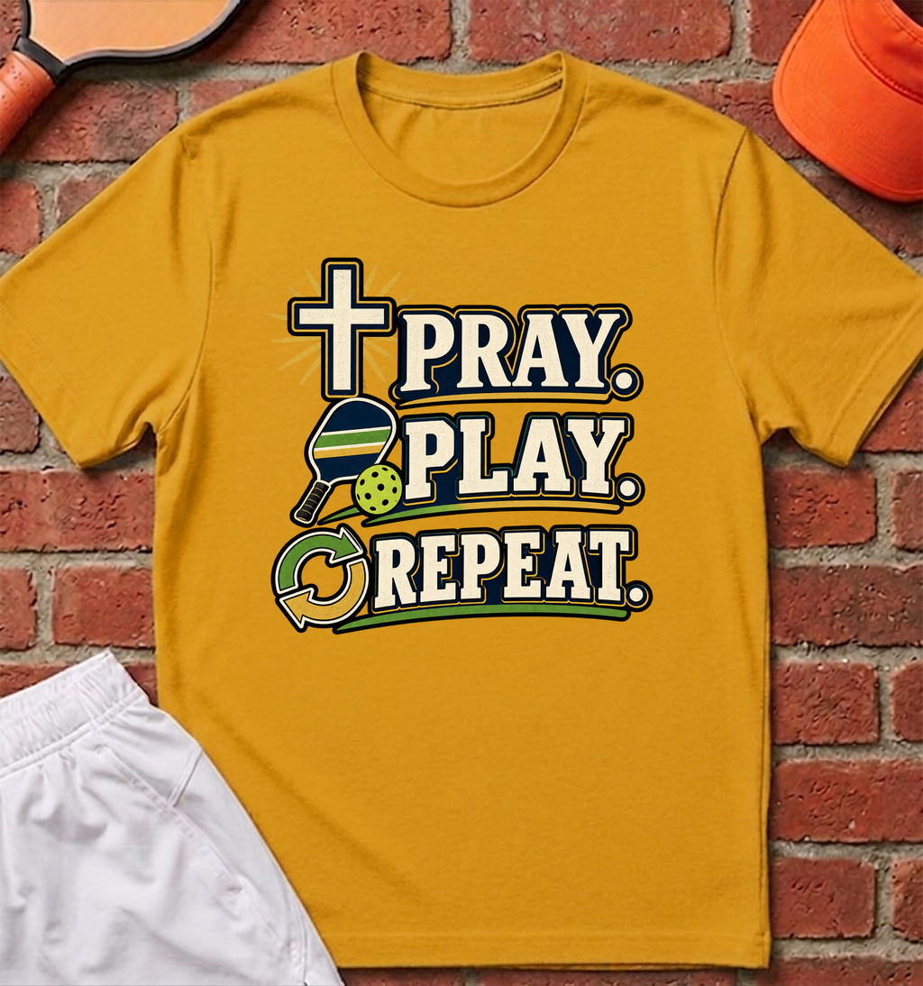 Pray. Play. Repeat. T-Shirt