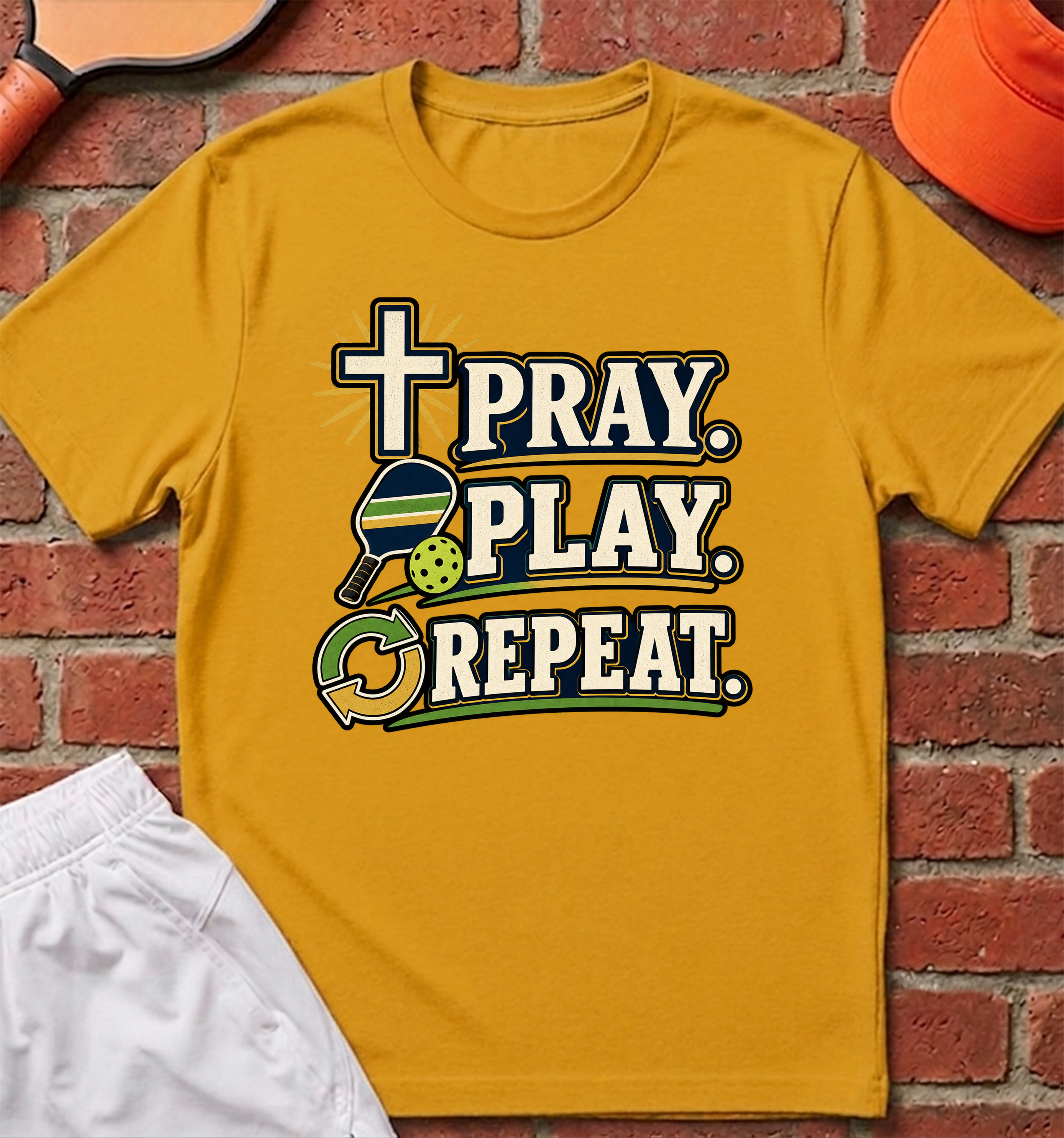 Pray. Play. Repeat. T-Shirt