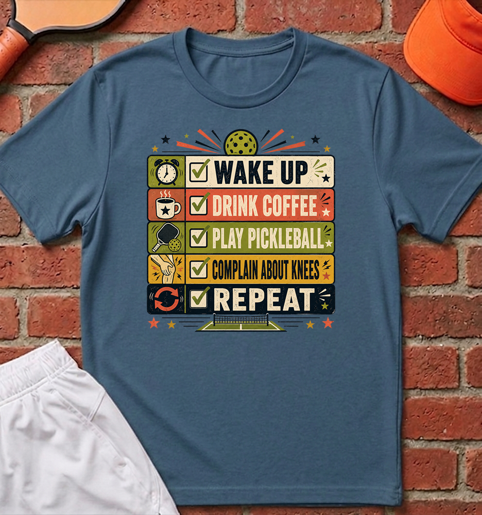 Play Pickleball Repeat T-Shirt