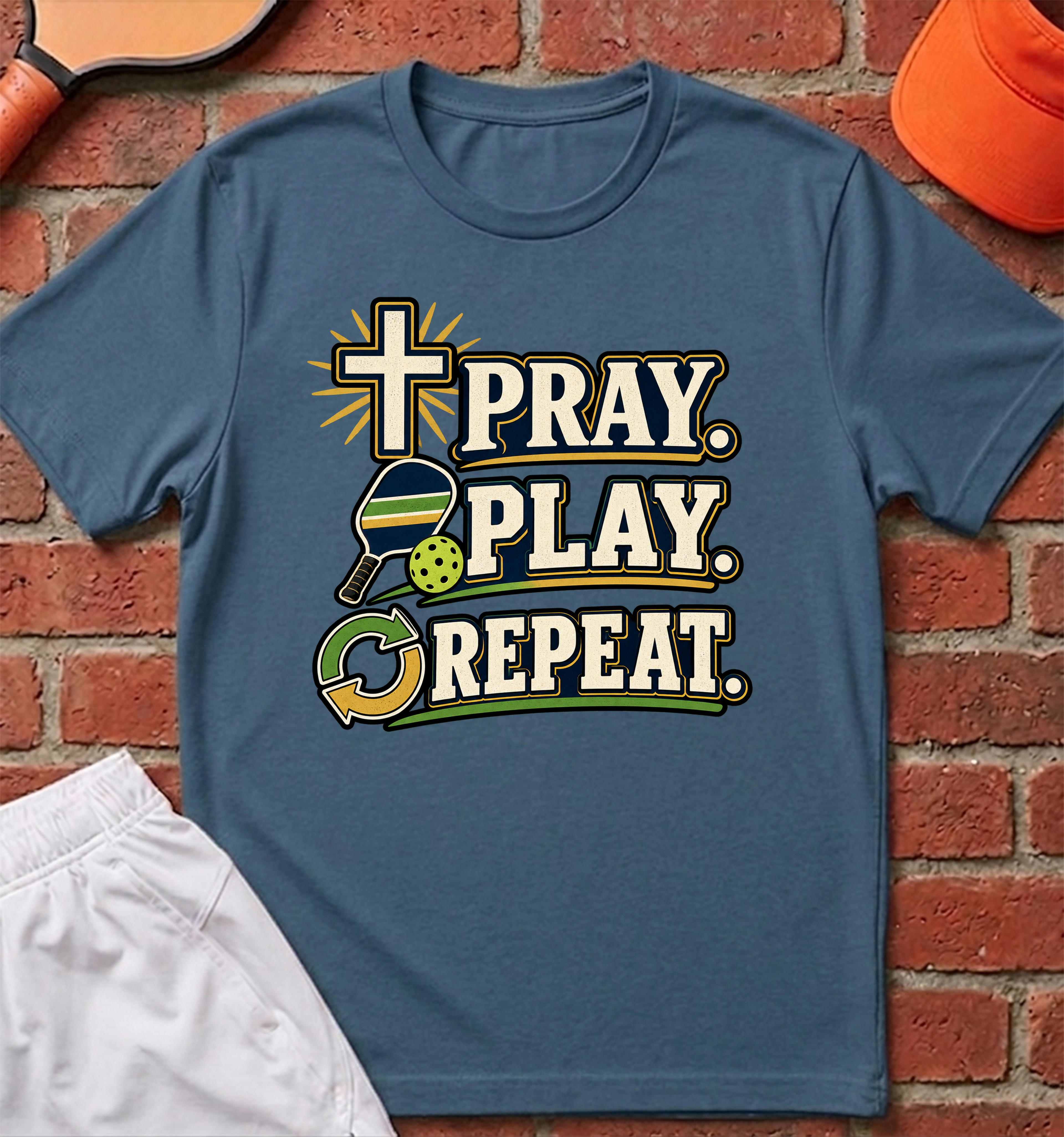 Pray. Play. Repeat. T-Shirt
