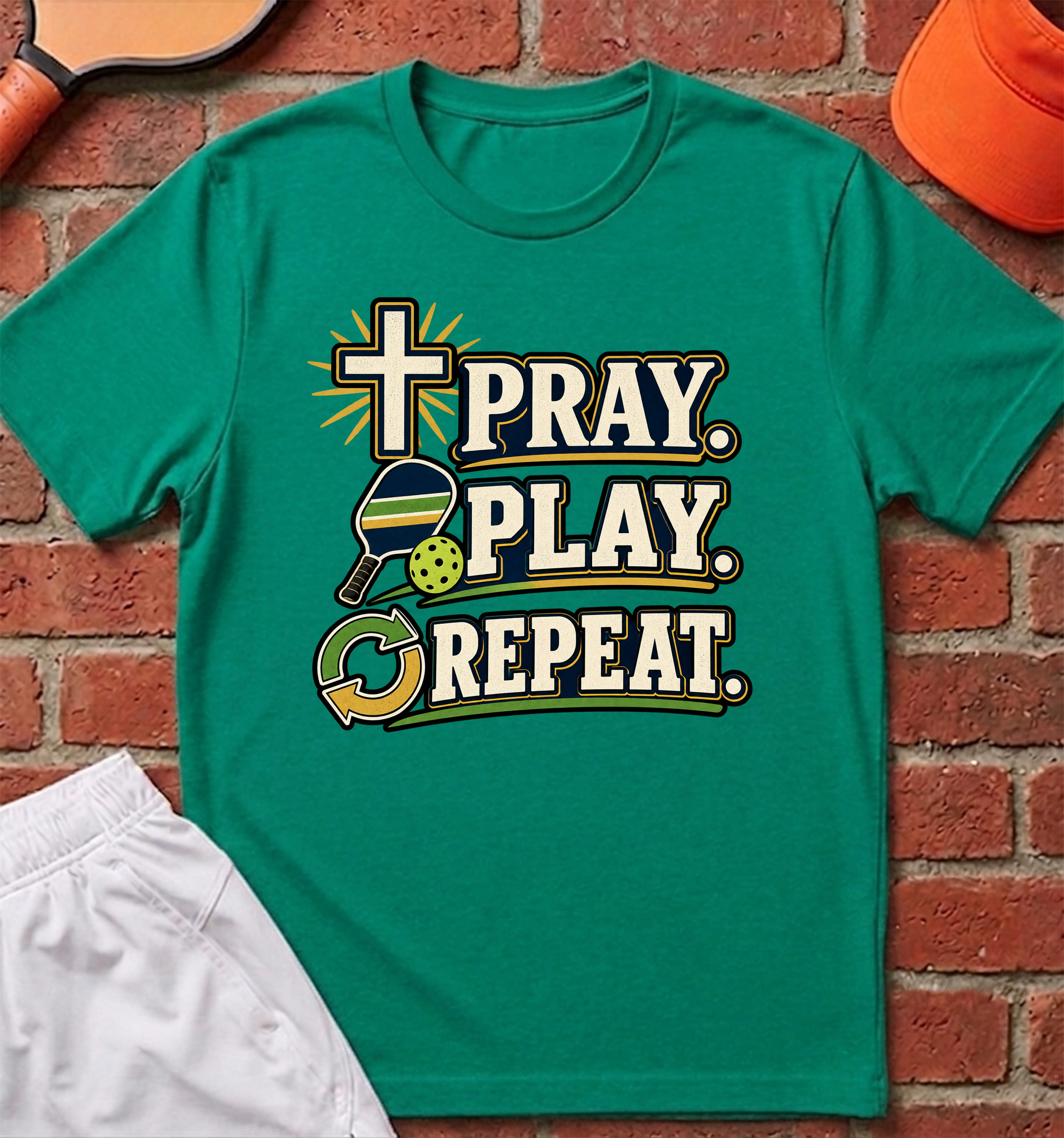 Pray. Play. Repeat. T-Shirt