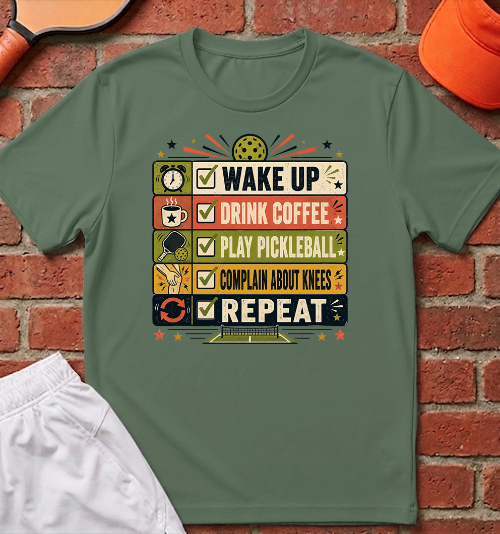 Play Pickleball Repeat T-Shirt