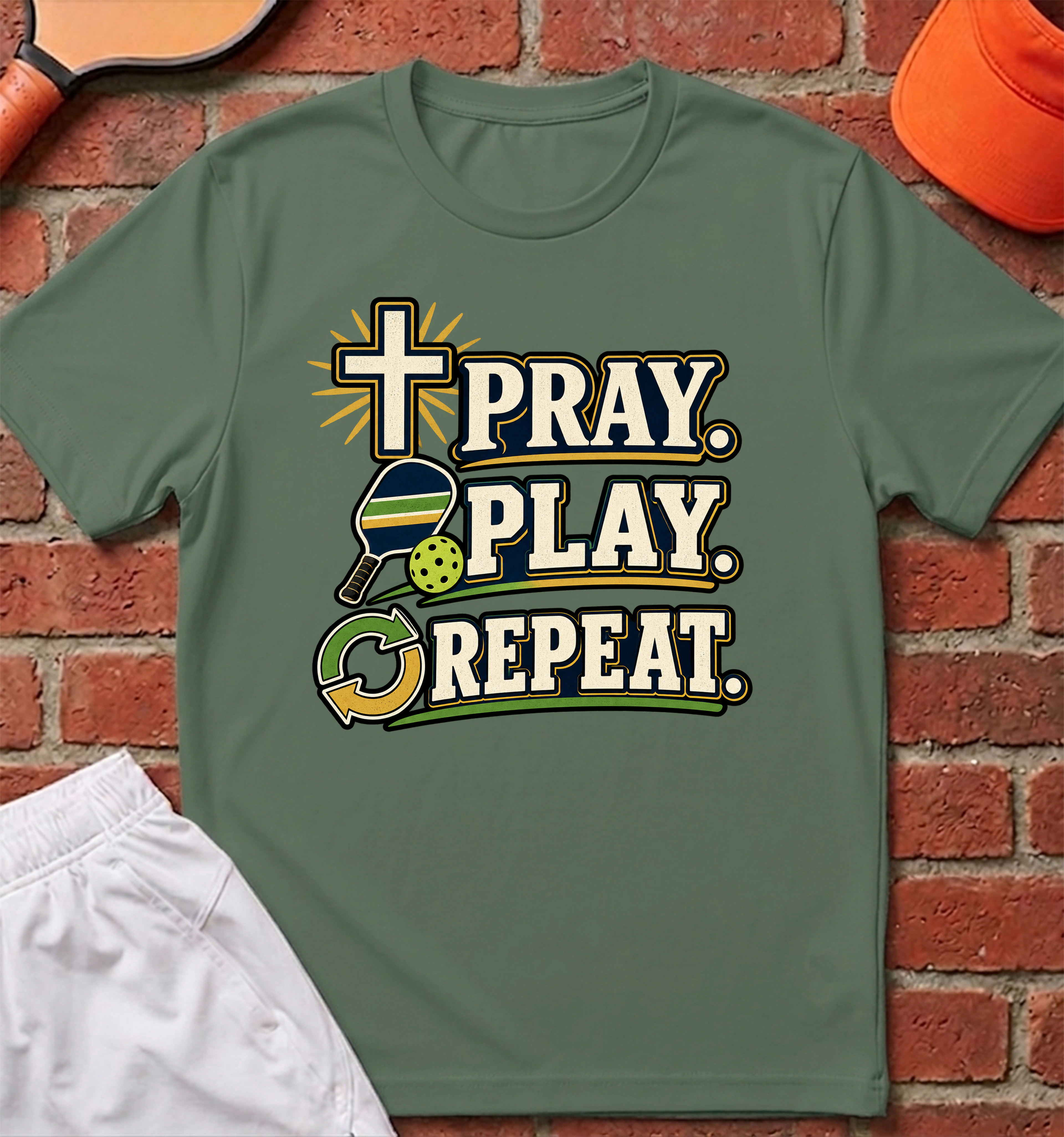 Pray. Play. Repeat. T-Shirt