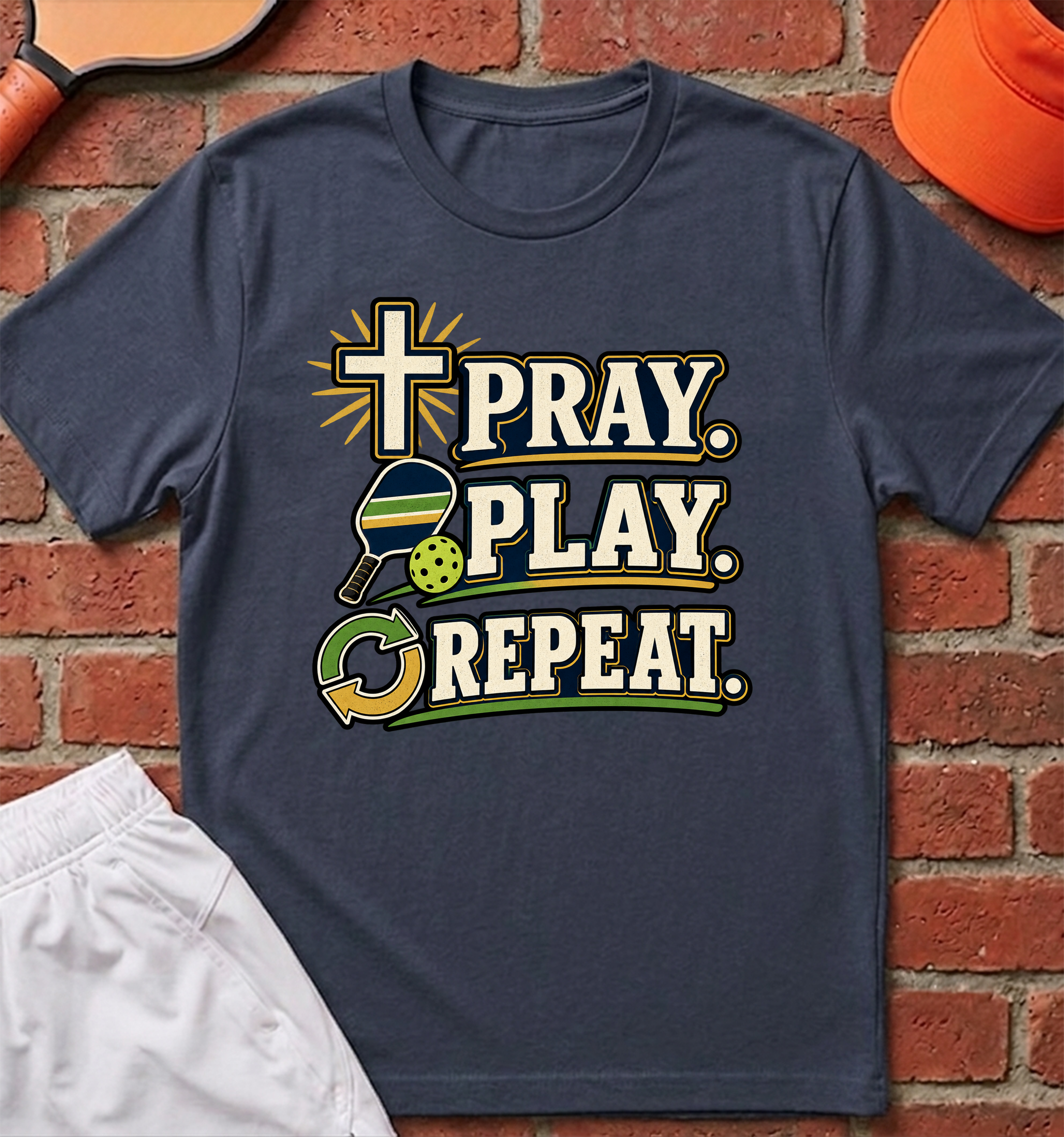 Pray. Play. Repeat. T-Shirt