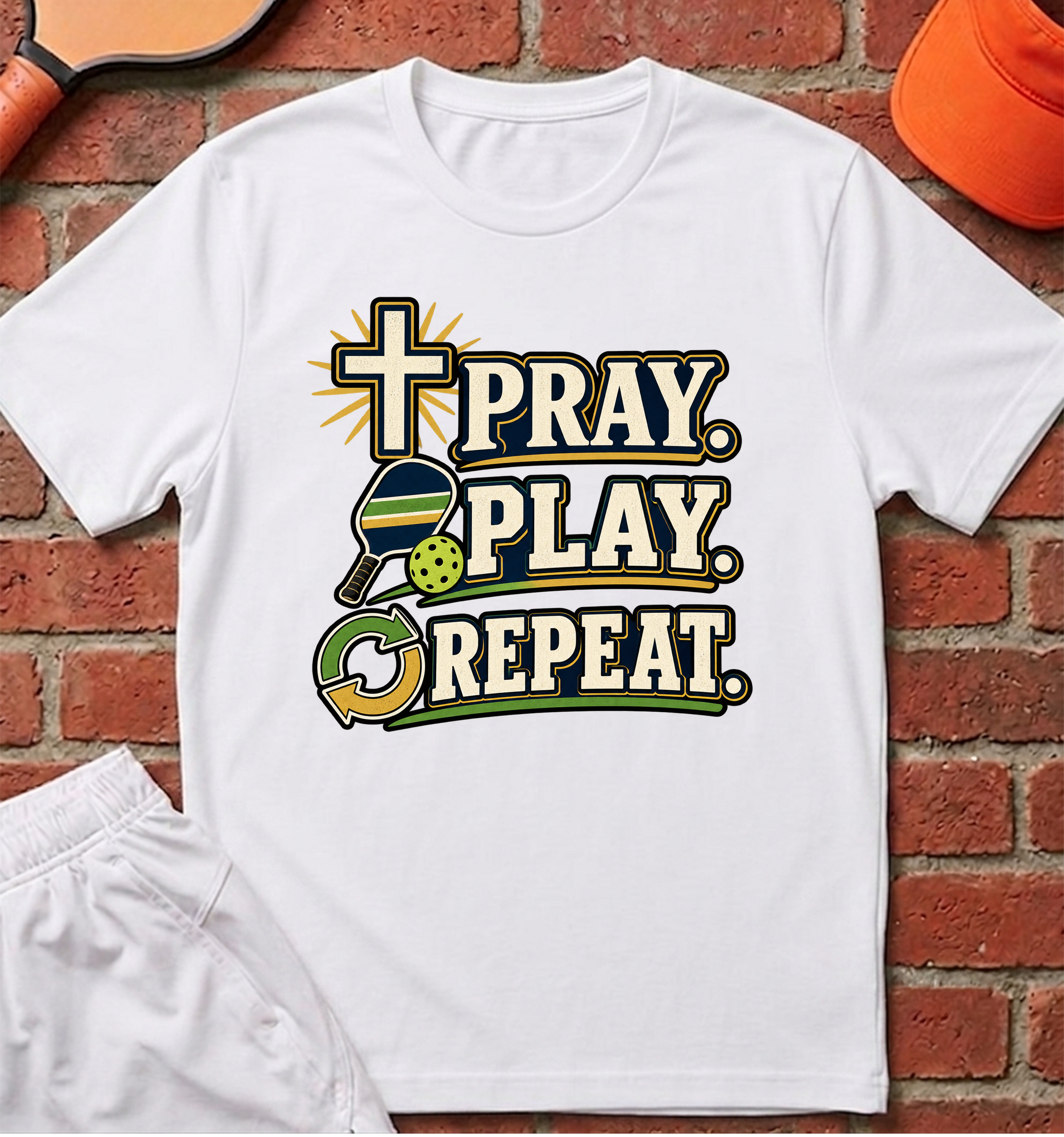Pray. Play. Repeat. T-Shirt